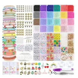 Andere farbenfrohe Perlen Reisperlen Armband Making Kit Freundschaftsarmband Kit für Mädchen Kinder handgefertigtes Schmuck für Weihnachtsgeschenke
