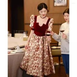 Etniska kläder yourqipao kinesiska bröllop toast klänning kvinnor engagemang aftonklänningar a-line mittlängd cheongsam år prom klänningar