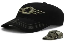 2022 Summer Men039s Fivestar Camouflage Berretto da baseball Protezione solare Cappello da sole verde militare5348211