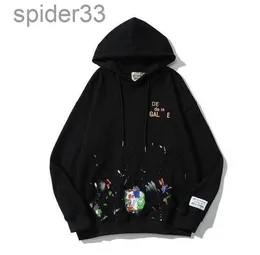 Herren Hoodies Sweatshirts Hoodie for Sale Designer Galerie Depts Gary Malt Graffiti Gebrauchte Buchstaben gedruckt losen lässigen Modus Männer Hoody R4fi