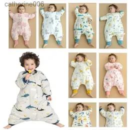 Schlafsäcke Babyschlafsack mit Füßen für Kinder Winterschlafsack für Babys Kinder Babyschlafsack Geteilte Beine Saco De Dormir InfantilL231225