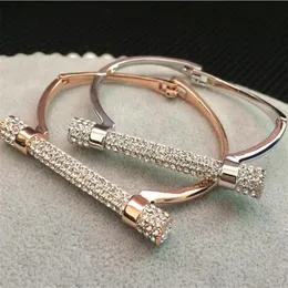 Braccialetti di bracciale a cavallo di cristallo lussuoso argenteo dorato Pulseira femminile braccialetti bracciali bracciali regalo di San Valentino202q