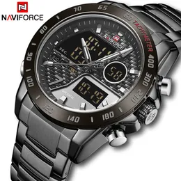 Новые часы для мужчин Naviforce Top Luxury Brand Brand Fashion Quartz Bussiness Watch Спортивные наручные часы из нержавеющей стали Relogio Masculino LY1282E