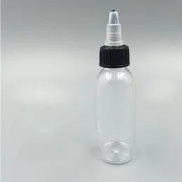 800pcs Clear 60ml 빈 병 2oz 플라스틱 드롭퍼 병 Beak 캡 E 액체 오일 QQAOB