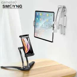 Tablet PC Stands Alumínio Cozinha Desktop telefone Tablet Suporte Flodable Ajustável 5-13 polegadas Tablet Phone Desktop Mount Para iPad Pro 12.9L231225