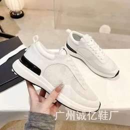 CHANELLS Contrasta Xiaoxiang Womens Daddy Color Coppio Canale Ins Style Sneakers C Home Letter Fashion Spring New Running Shoes