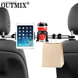 Tablet PC supporta il supporto per outmix per tablet PC Auto Auto Sedile posteriore Porta di montaggio di montaggio Tablet universale per 4-11 pollici per iPad Samsungl231225