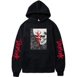 Berserk Hoodies Anime Lef Sweatshirts Hiphop Mannen Vrouwen Oversized Streetwear Fleece Casual Sportkleding met lange mouwen