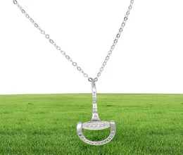 Collier pendentif en argent sterling micro pavé cz mors de filet pour amoureux des chevaux collier en argent fin de haute qualité 9150645