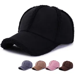 Faux Suede Fleece Winter Dad Hat Women Mens Cap Brown Grey Pink Six Panel Baseball Cap Adjustable7506924