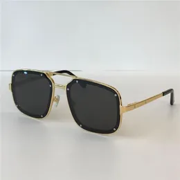 Neue Mode-Design-Sonnenbrille 0194 Metall quadratischer Rahmen einfacher Sommer beliebter Verkaufsstil UV400 Outdoor-Schutzbrillen für Männer245i