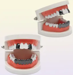 Uwin Hip Hop Rose Color Grillz Grillz Set 2pcs Single Top 6 Teath Bottom Set Gold Grills7969963