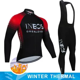 Kurtki Ineos Cycling Pants Man Winter Clothing Męska kurtka Męska Kostium roweru Mtb Road Tricuta Ubrania koszulka laserowa wycięta mundurowy polar