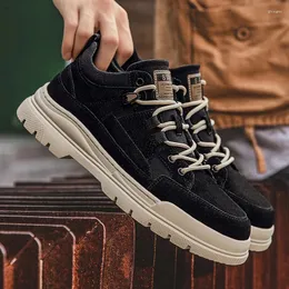 Boots Simple Genuine Casual Leather Comfy Men's Adulto Shoes Fashion Design Outdoor Hiking For Man