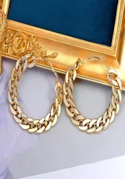 NUR FÜHLEN 2020 Neue Design Vintage Kette Hoop Ohrring Für Frauen Große Gold Silber Farbe Runde Brincos Schmuck Weibliche Aussage geschenk6507529