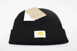 Projektantki Kobiety Mężczyźni Zimowa czapka Warmowe czapki Europejska American Dublelayer Folded Knit Men Woolen Hat Gift 20225718466