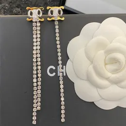 Designer smycken för kvinnor charm guld studörningar märke cell elegant diamant tass sier örhängen damer bröllop aretes 2312253xq
