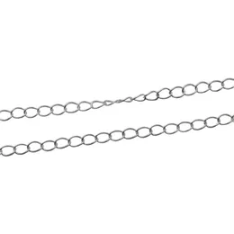 Beadsnice whole silver chain 925 sterling silver jewelry material oval chains for necklace making sold by gram ID 33870257v