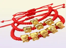 Charm-Armbänder, Maskottchen, fünf Schicksale, goldener Tiger, rote Schnur, Armband 2022, chinesisches Jahr, bringt Reichtum, Glück, guten Segen71177129064712