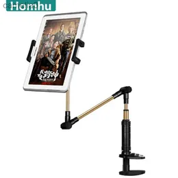 Tablet PC Ständer 360 rotierende flexible Langhautfaulpelhalter Ständer Verstellbarer Desktop -Bett -Tablet -Clip für iPhone Samsung Mobiltelefonhalterl231225