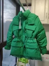2023 inverno com capuz pão casaco para baixo acolchoado jaqueta feminina espessada 231225