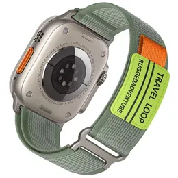 Nylonarmband für Apple Watch Band 44 mm Ultra 49 mm 40 mm 45 mm 41 mm 42 mm Armband Sportarmband Correa Iwatch Serie 8 Se 7 6 5 4 40 Stück