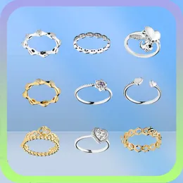 Neuer 100 925 Sterling Silber Ring 197187 191045EN23 167116EN16 190923CZ 190990ACZ 190929CZ 197295CZ 167295CZ Geschenk14691299552413