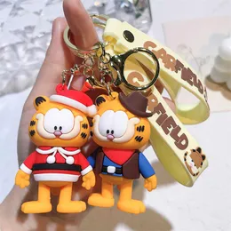 Söt Garfields Cat Creative Cartoon Cat Keychain Bag Pendant Funny Doll Car Cat Keychain Wholesale