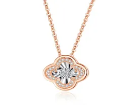 designer necklace jewellery four leaf clover necklaces diamond Clavicle chain Titanium steel GoldPlated Never Fade Not Cause Alle1551276