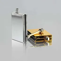 New Metal Kerosene Times Match Lighter Waterproof Windproof Open Flame Lighter Unusual Lighter Keychain