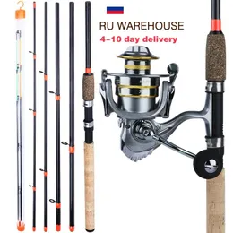 Tillbehör Sougayilang Spinining Feeder Fishing Rod Combo 3M Feeder Rod M H L Power Carp Fishing Rupp 13+1BB Fishing Reel With Reserve Spool