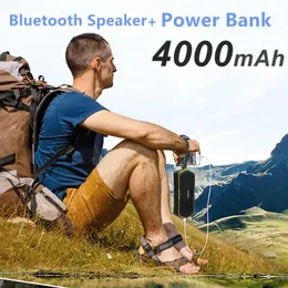 Speakers Wholesale Wking S9 Outdoor Waterproof Bluetooth Speaker Portable Wireless Handsfree Stereo Speaker Power Bank 4000mAh charge mob