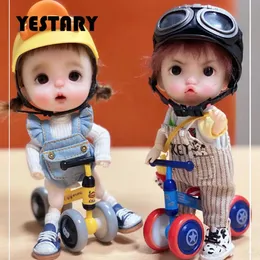 Yestary casas de bonecas brinquedos 1/12 bjd acessórios de boneca obitsu 11 móveis de casa de bonecas 1/8 boneca moda equilíbrio bicicleta para meninas presente 231225