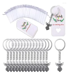 سلاسل المفاتيح 30PIECSES angel -keychain لصالح هدية تعميد قلادة مفاتيح مع حقيبة kraft for Kids6774539