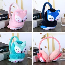 Plush Earmuffs Cartoon Kawaii pannband Earlap Winter Outdoor Warm Earmuff Tjock mjuk justerbar öronskydd för kvinnors flickor 231225