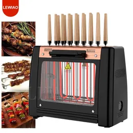 Multifunktionale elektrische Bratpfanne, rauchfreier Grill, langlebig, Backform, Grillspieße, Haushaltsmaschine, Grill