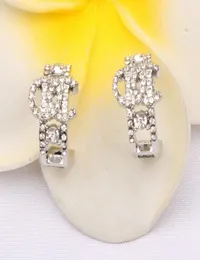 Luxury Women 18K Gold Plated Designer Ear Stud Earrings Brand Designers Geometry Letters Crystal Rhinestone Earring Wedding Party 7925449