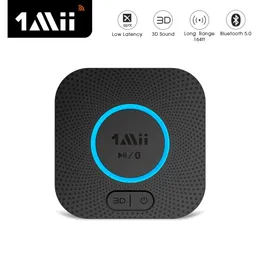 Anschlüsse 1Mii B06Plus Bluetooth-Audioempfänger aptX LL 3D Long Range Dual Link 3,5-mm-Aux-Bluetooth-Adapter für Auto-Kopfhörer-Heimstereoanlage