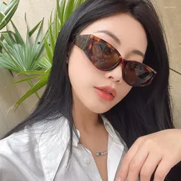 Sunglasses Brand Retro Small Frame For Women's VU400 Shadow Cute Sexy Black Driving Green Triangle