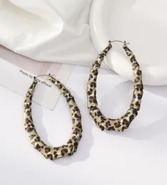 Studwomen Leopard Print Round Dangle Earrings Boho Fashion Memale Jewelry8560463
