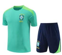 24 25 Brasilien Sportkläder fotbollsskjorta Hot Hand Training Wear 2024 2025 Brasiliansk kortärmdräkt Sportkläder Män