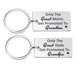 سلاسل المفاتيح فقط يتم ترقية الأمهات العظيمة إلى Grandma Grandpa Keychain Fathers Day Gift from Kids Be4492164