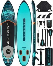 Myboat Waterproof Premium Version Inflatable Paddle Board 11'6''x34''x6''Adult Standing Style Aquatic Accessories SUP 231225