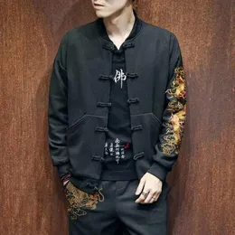 ジャケット2021新しいドラゴン刺繍爆撃機ジャケットコートメンマスキュリーナ男性ジャケットCasaco Masculino Chaquetas Hombre Veste Homme