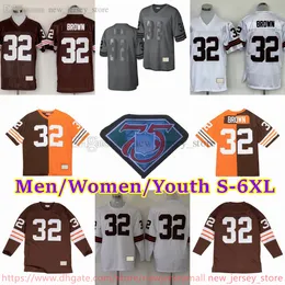 Custom S-6xl Countback 1946-1999 Piłka nożna 36 Marion Motley Jersey Stitch 66 Gene Hickerson 82 Ozzie Newsome 86 Dante Lavelli 42 Paul Warfield Len Ford Sipe Jerseys