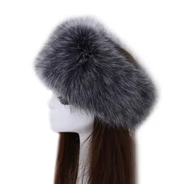 Circolo di capelli volpe spessa inverno Russian Cappello Russurio Fluffy Basco Female Fema Accessori per cappelli da sci largo Furry Basco Furry Accessori 210217L