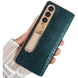 Applicable to Samsung ZFold5/4/3 folding screen high-end leather phone case W23/22 business model