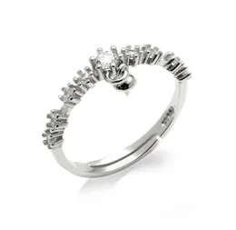 Dangle pérola anel montagem em branco jóias descobertas 925 prata esterlina zircão para diy fazer 5 peças8074726