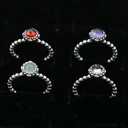 Dimensioni anelli di fascino marcati per 12 mesi regali di compleanno solidi 925 sterling in argento europeo europeo Accessori per gioielleri di gioielli 224d