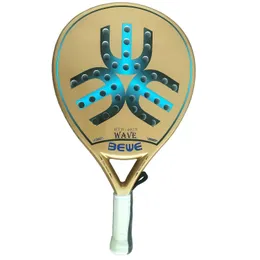 BEWE BTR 4025 Durable Tear Drop Good Balance Advanced Player Use Carbon fiber GOLD Padel Racket 231225